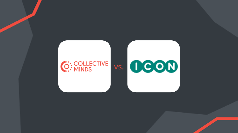 ICON Plc vs Collective Minds Research logos