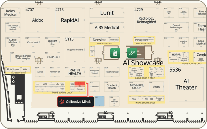 RSNA 2026 Floor Plan - Collective Minds (booth marked, rounded)-1